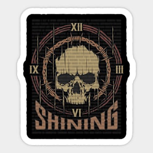 Shining Vintage Skull Sticker